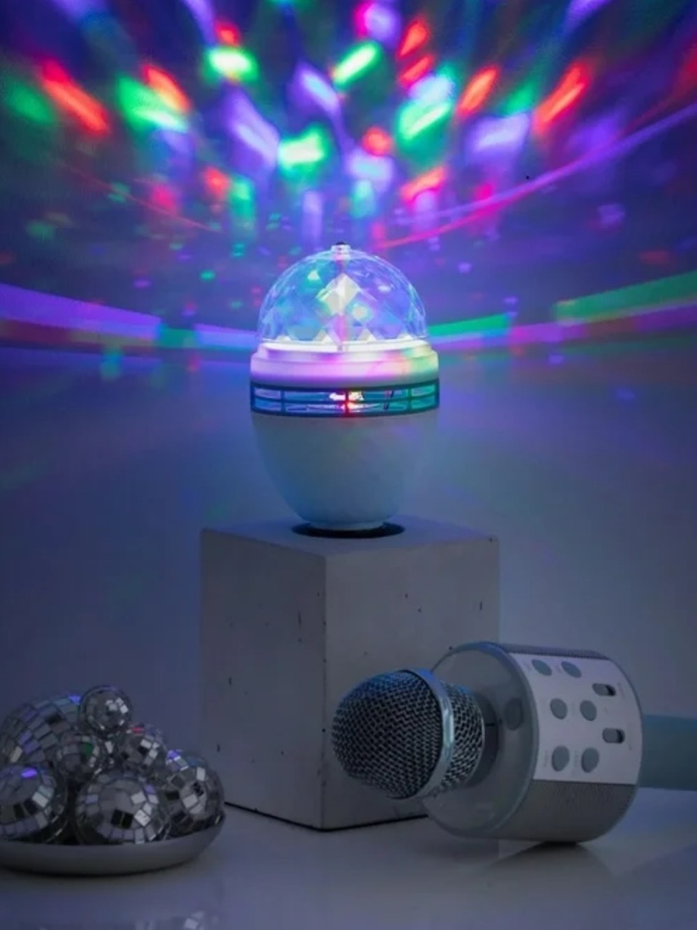 MERKURY INNOVATIONS 🪩DISCO PARTY🪩 LED SELF-ROTATING MULTI LIGHT BULBS 🌟BNIB🌟 - Picture 3 of 16